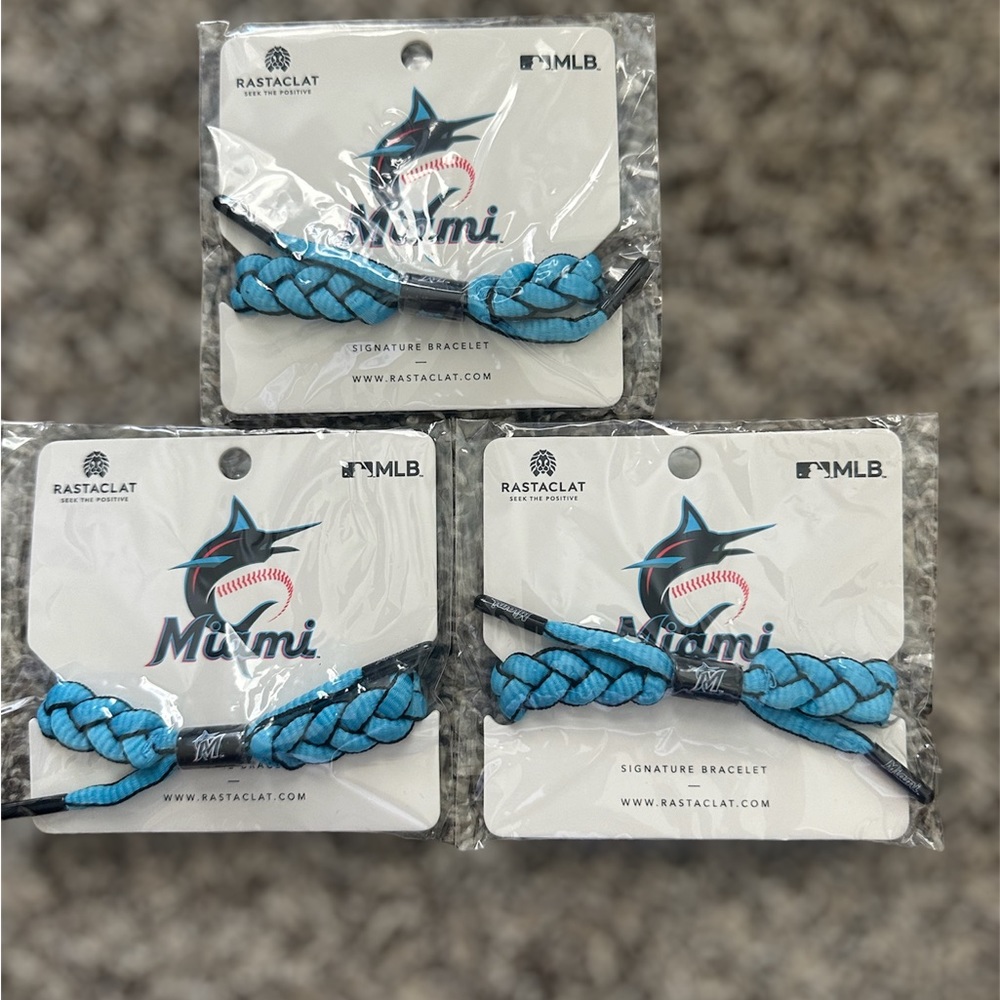 Rastaclat Baseball Miami Marlins Infield Braided Bracelet